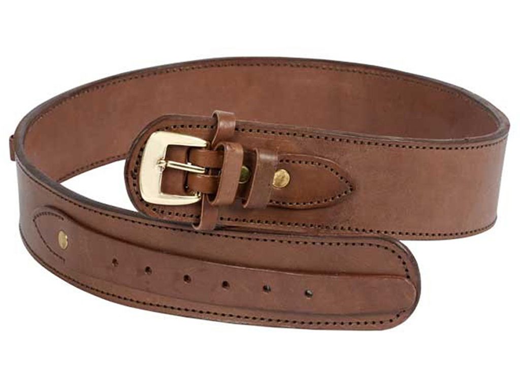 Western Justice Leather .38 Cal. Loops Gun Belt 2.5 Inch Wide