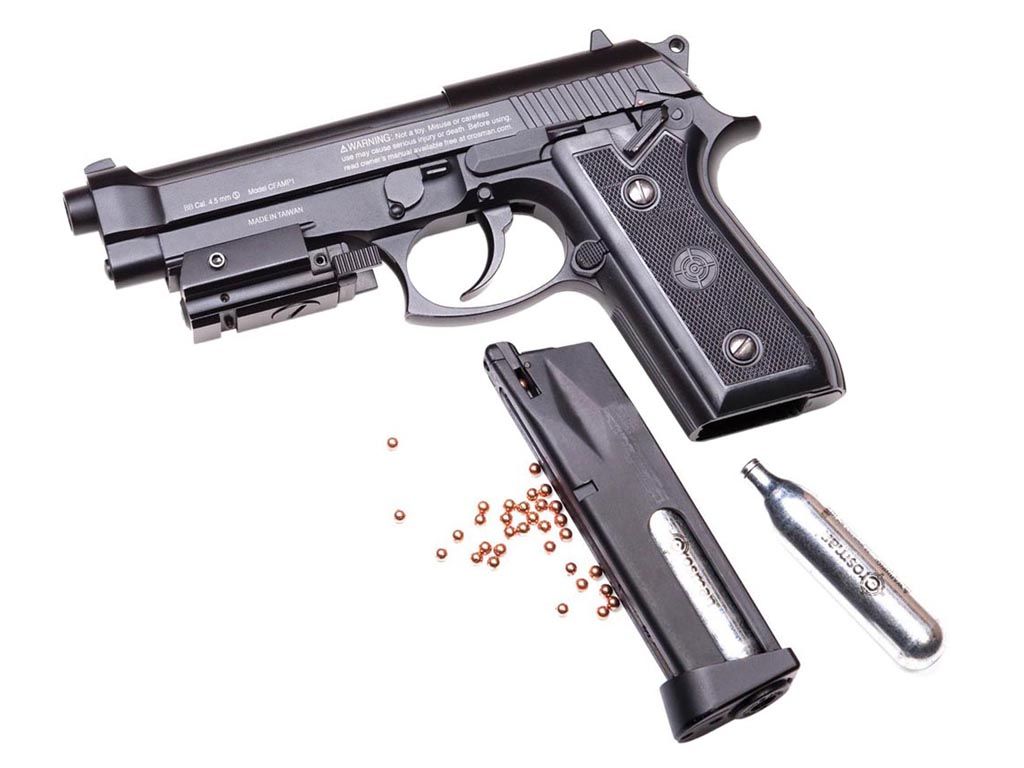 Crosman Full Auto P1 CO2 Powered Blowback Steel BB Pistol