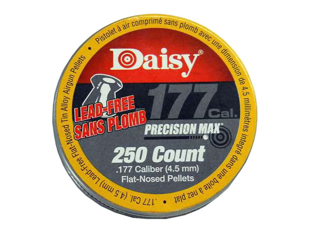 Daisy .177 Cal. Flat Lead Free Pellets 250 Tin Replicaairguns.ca