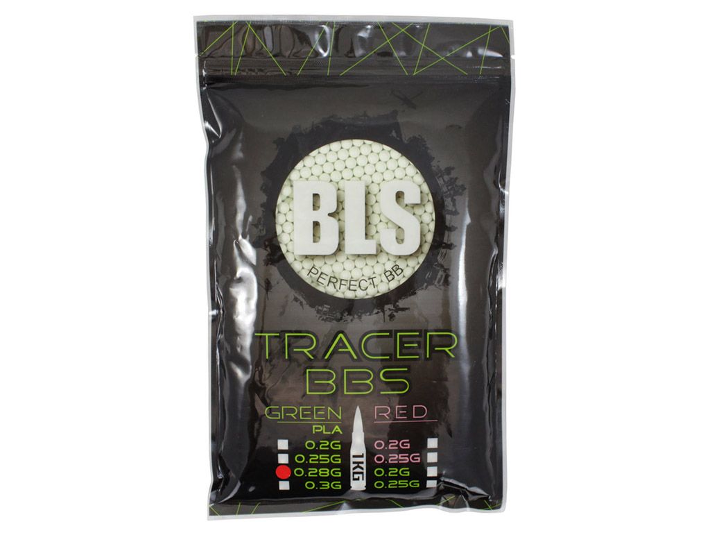 BLS Perfect BB Green Airsoft Tracer BBs ReplicaAirguns.ca