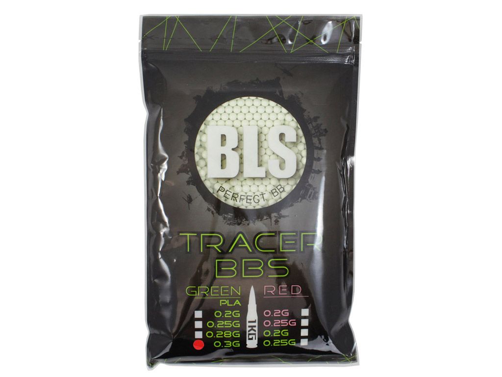 BLS Perfect BB Green Airsoft Tracer BBs ReplicaAirguns.ca