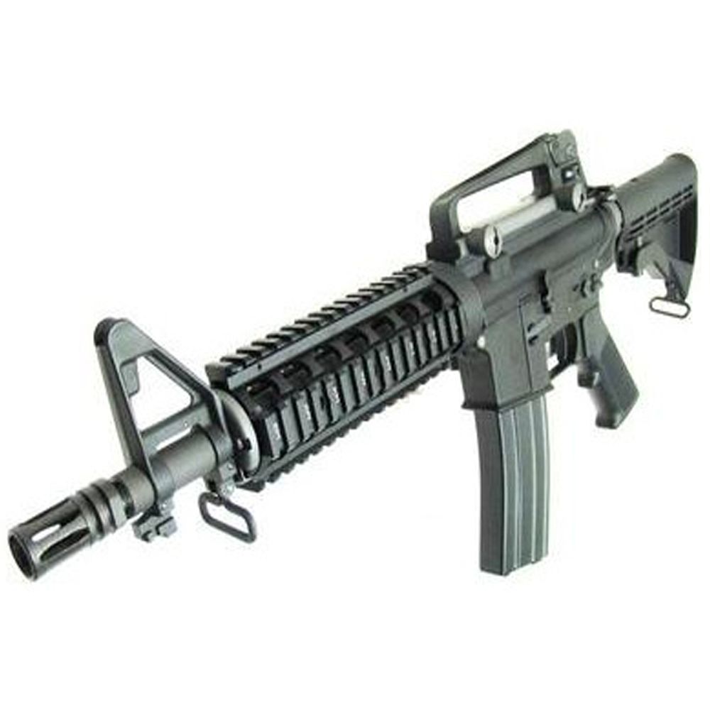 WE M4 CQBR Open Bolt GBB Full Metal Airsoft Rifle